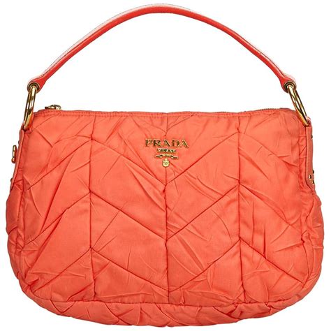 prada orange nylon bag|pink heart Prada bag.